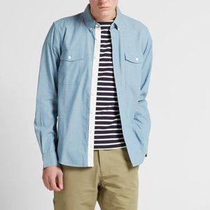 Saturday’s Surf NYC Brian Chambray Button Down Collar Essential Long Sleeve